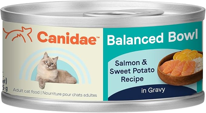 Canidae Balanced Bowl Wet Cat Food, Salmon & Sweet Potato, Recipe, 3 oz. (Case of 24)