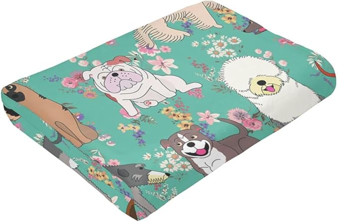 Dog Gifts Blanket 80"X60" Bed Throw Blanket Soft Lightweight Cozy Warm Blankets for Kids Teens Men Women