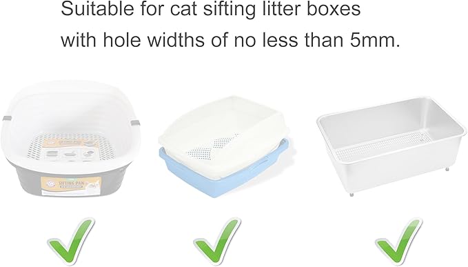 6pcs Raised Foot Pads for Cat Sifting Litter Box