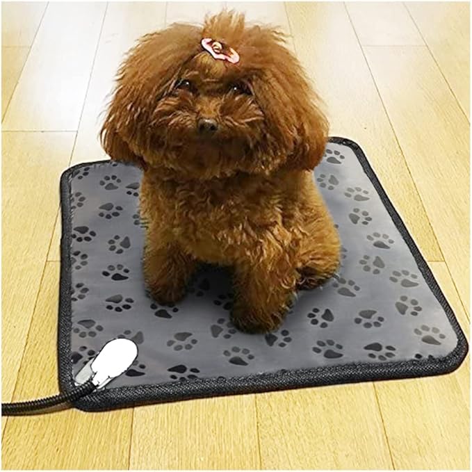 La La Pet® Mat for Dog and Cat Constant Electric Heating Temperature Warming Pad Cushion Bed Mat for Pet,Paws