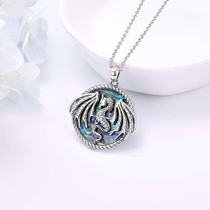 Alphm 925 Sterling Silver Chicken Capybara Raccoon Highland Cow Axolotl Necklace Cute Animal Necklace Jewelry for Women