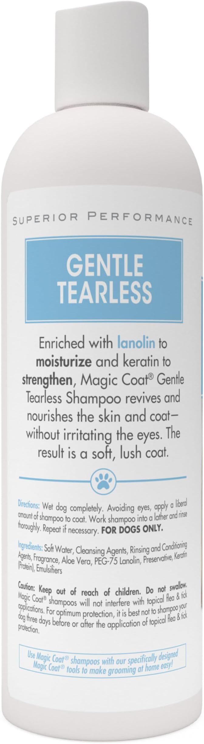 Four Paws Magic Coat Gentle Tearless Dog Shampoo 16 Ounces (1 Count)