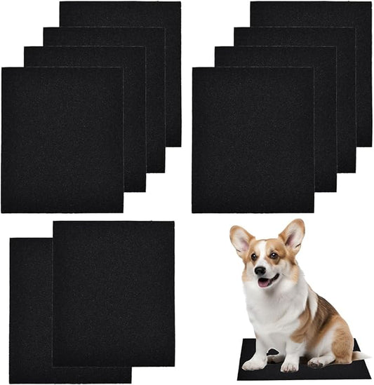 10pcs Dog Nail Scratch Board Sandpaper Replacement 11 * 9 Inch, Emery Dog Sandpaper Scratch Pad Self-Adhesive Sand Paper Dog Scratcher Trim, Nail Care, File Scratch Board for Dog Cat Claw Care