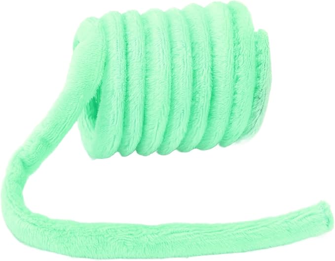 Plush Cat Spring Toys, Colorful Interactive Cat Toys Cat Entertaining Toys, Colorful & Durable Plastic Spring Coils Attract Cats Providing Interactive Playtime and stimulating Their Instincts(Green)
