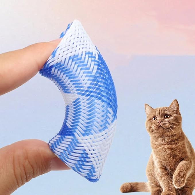 Cat Spring Tube Toy, 10Pcs Freely Folding Spring Shape Multi Color Cat Bouncing Toy Fun Pet Action Interactive Toys