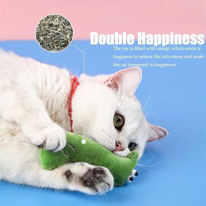 Cat Toy 5 Packs Catnip Toys for Cats & Kittens Cat Toys for Indoor Cats,Soft & Plush Cut Catnip Toy Catnip Filled Cartoon Mice Cat Teething Chew Toy Set of 5