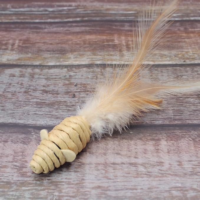 MEETCARE Cat Toy Interactive Toy Mouse Shaped Toy - (3 Pack),Small Breeds (Cat Scratch Paper)