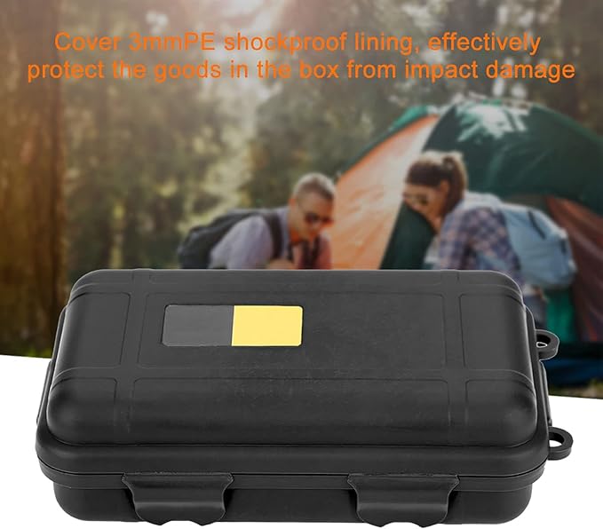 Alomejor Dry Box Survival Storage Box Dustproof Pressure Proof Outdoor Survival Equipment Sealed Container Box for Outdoor Survival