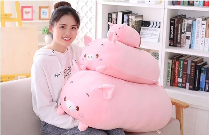 Cute Plush Squishy Animal Pig, Super Soft Hugging Toy, Kids Kawaii Sleeping Pillow, 8-Inch