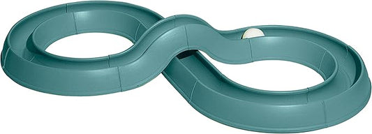 Coastal Pet Turbo Track Cat Toy - Cat Ball Toy & Racetrack - Easy Assembly - Slate Blue (1 Pack)