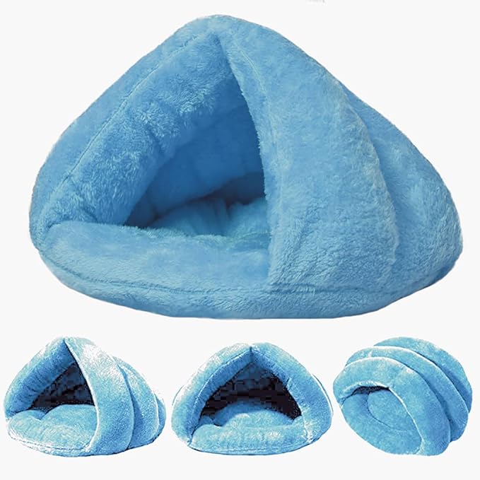 Pet Tent Cave Bed for Small Medium Puppies Kitty Dogs Cats Pets Sleeping Bag Thick Fleece Warm Soft Dog Bed Cuddler Burrow House Hole Igloo Nest Cozy Bed for Cat Puppy