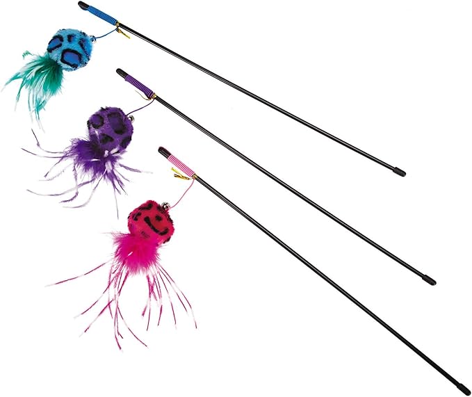 US0812 12 12-Piece Tickle Toy Teasers Display for Cats