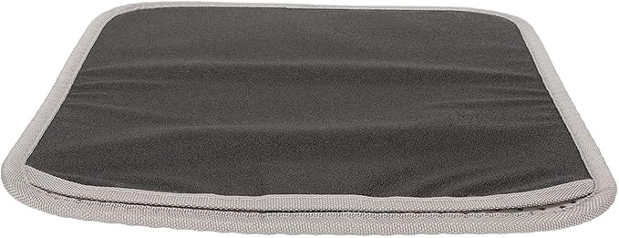 ASHATA Cat Litter Mat, Double Layer Design Urine Proof Trapper Mat for Litter Boxes, Double Layer EVA Litter Trapping Mat for Kitten, Easy to Clean Scatter Control (Grey)