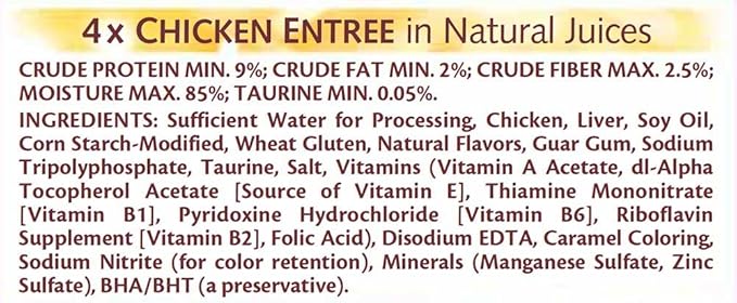 WHISKAS PURRFECTLY Chicken Variety Pack Wet Adult Cat Food 3 Ounces (Four 10-Count Boxes)