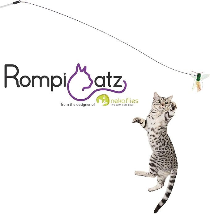 RompiCatz Critter Collector Series Teaser String and Interactive Cat Toy Attachment, Bugzbird