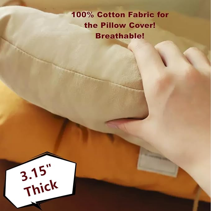 SHENGOCASE 3.15" Thick Soft Cat Kneading Pillow Cushion Bed with Ties for Cat Dog House Perch Shelf, Cushion Pad Padding for Cat Cage Kennel Backpack Carrier