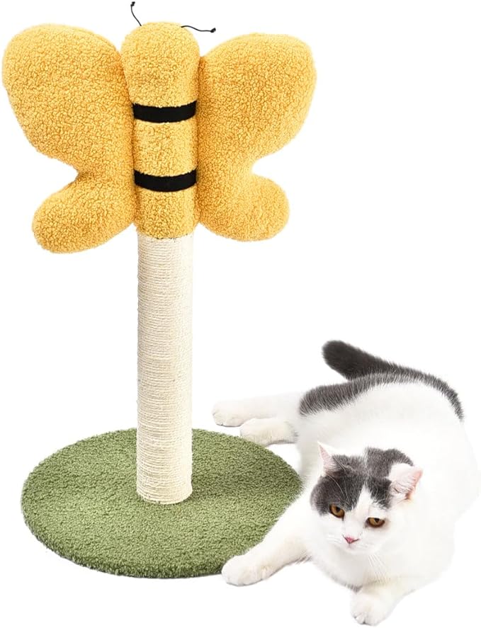 Cat Craft Sisal & Chenille Forest Bee Cat Scratching Post