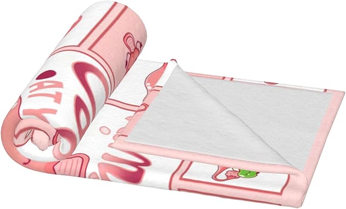 Cervix Uterus Blanket OBGYN at Your Cervix Throw Blanket All Season Ultra Soft Cozy Fleece Hysterectomy Gifts Fuzzy Plush Bedding Blankets Hysterectomy Recovery Gifts for Girls Women 60"x50"