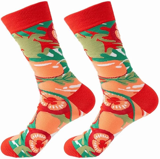 5 Pairs Cute Animal Crew Socks Fun Casual Cotton Calf Socks for Women