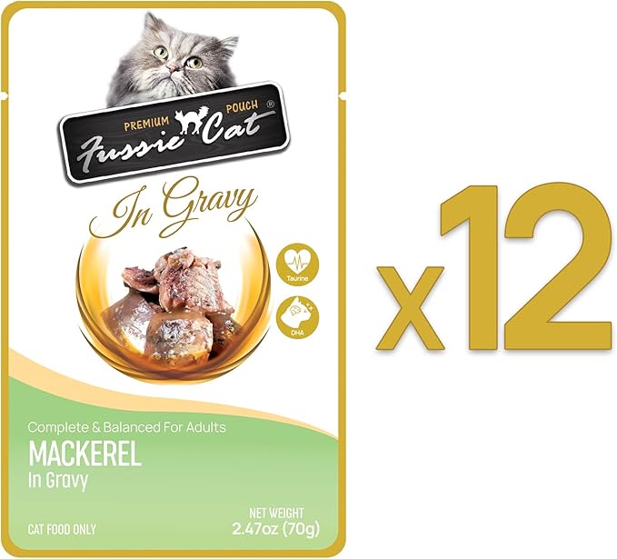 Fussie Cat Premium Mackerel in Gravy