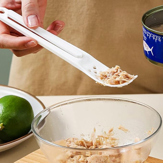 Mipcase Cat Food Spoon Pet Food Scoop Plastic Pet Food can Opener Spatula Scoop Mixing Spoon for Dog Cat Can