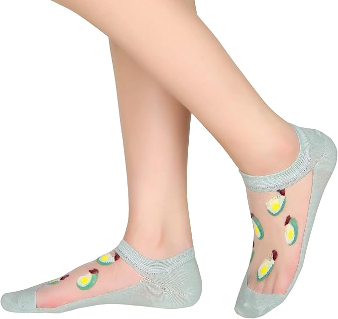 Benefeet Sox Sheer No Show Socks Women Girls Cute Thin Mesh Low Cut Liner Socks for Loafers Boat Shoes