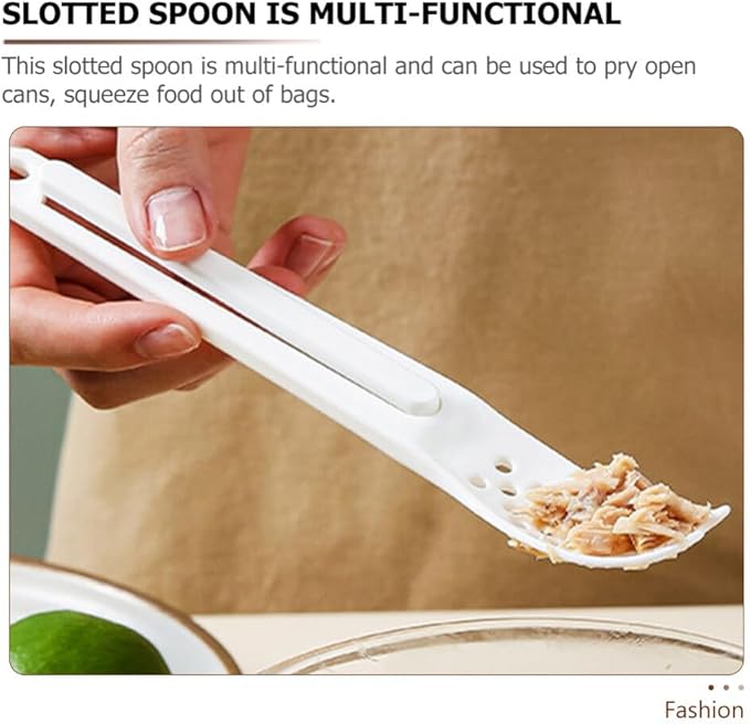 Mipcase Cat Food Spoon Pet Food Scoop Plastic Pet Food can Opener Spatula Scoop Mixing Spoon for Dog Cat Can