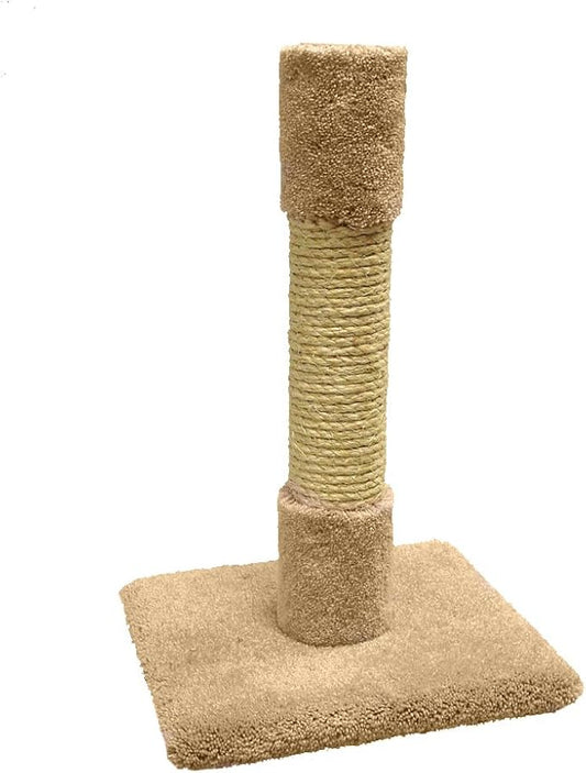 CK Cat Decorator Post with Carpet and Sisal, 7.5"L x 7.5"W x 18"H, NA49003