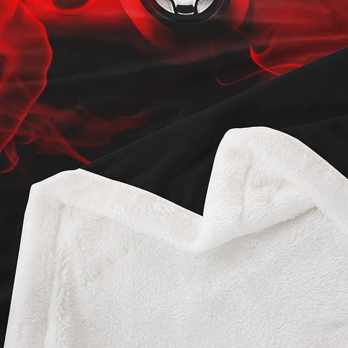 Gaming Throw Blanket Kids Gamer Red Gamepad Sherpa Blanket for Bed Sofa Couch Boys Girls Teens Video Game Room Decor Fleece Blanket Soft Gaming Console Plush Fuzzy Blanket All SeasonBaby 30"x40"