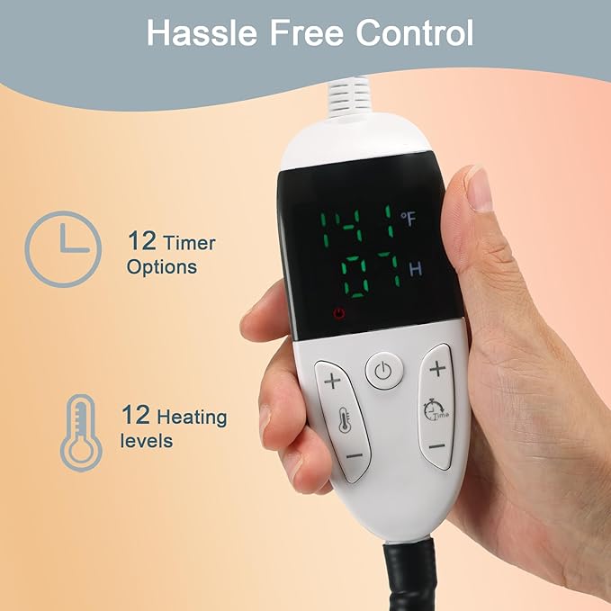 TYLIN Pet Heating Pad for Cat - Intelligent Thermostat Temperature Controller,Washable Flannel Cover - Cat Dog, Heated Cat Bed Indoor, Self Warming Cat Bed - Heating Pad for Cats (24" Lx16 W)