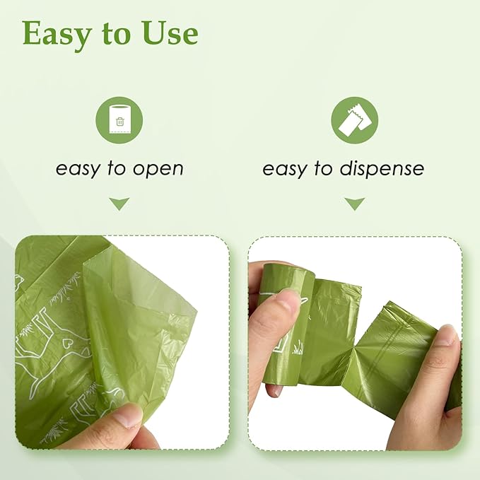 720 Count Unscented 13” x 9” Dog Waste Bags Rolls, Leakproof Strong & Sturdy Bags for Dogs, Doggie Bags Cats Litter Bags,Trash Bags for Doggy Pets