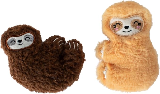 Fringe Studio Plush Cat Toy Set, Movin' Slow, Mini 2 Piece Set, Pet Shop Collection (692009)