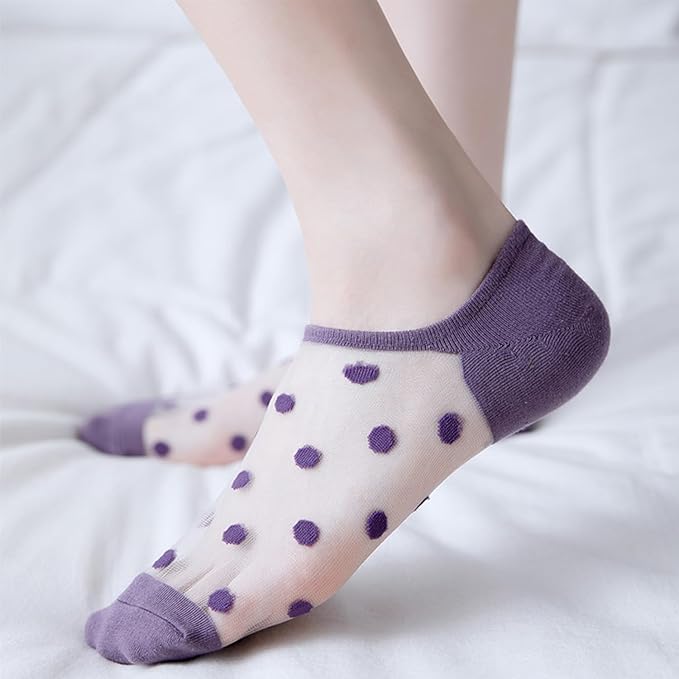 Benefeet Sox Sheer No Show Socks Women Girls Cute Thin Mesh Low Cut Liner Socks for Loafers Boat Shoes
