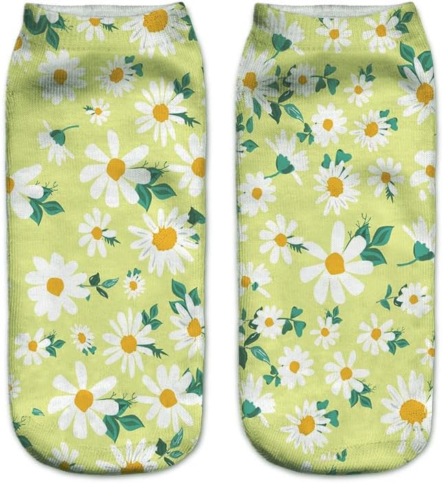 Benefeet Sox Funny Ankle Socks Cute Novelty No Show Animal Fruit Flower Cartoon Colorful Graphic Low Cut Socks for Women Girl