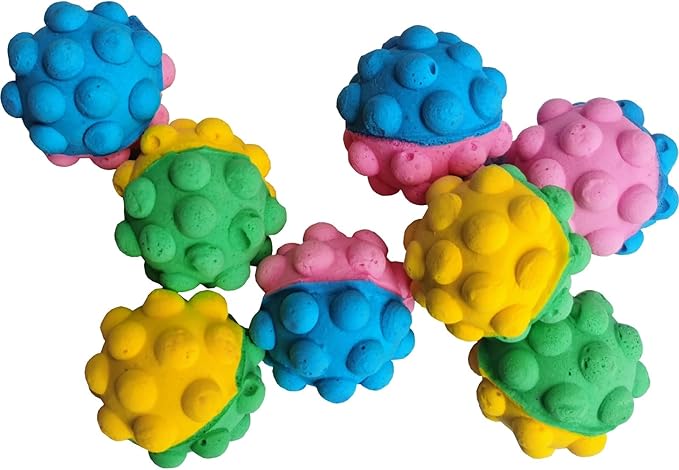 Pet Ball Foam Sponge Ball Cat Toy Soft Bouncy Noise Free (Fun Softball)