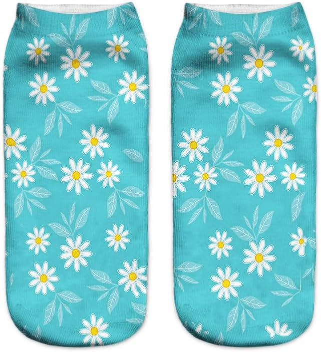 Benefeet Sox Womens Girls Funny Crazy Ankle Socks - Fun Novelty 3D Print Pattern Silly Cute Animal Food