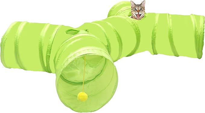 Youngever Cat Tunnel, Cat Tube Tunnel, Pet Tube Toy, 4 Ways Cat Tunnel, Kitty Tunnel