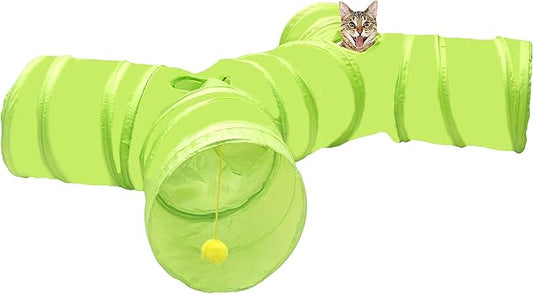 Youngever Cat Tunnel, Cat Tube Tunnel, Pet Tube Toy, 4 Ways Cat Tunnel, Kitty Tunnel