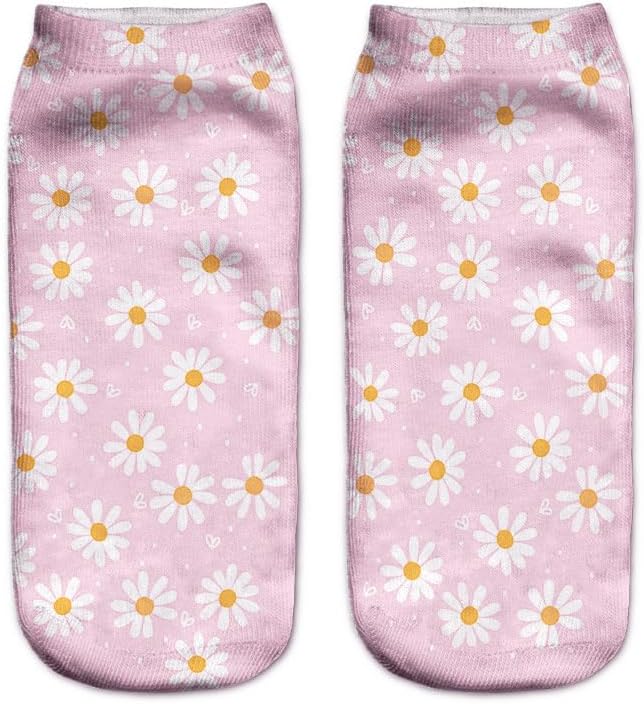 Benefeet Sox Funny Ankle Socks Cute Novelty No Show Animal Fruit Flower Cartoon Colorful Graphic Low Cut Socks for Women Girl