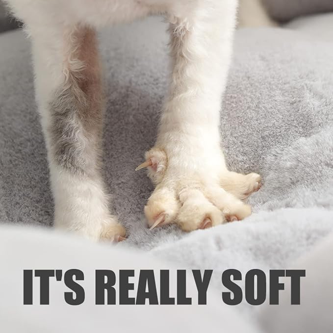 Soft Plush 21" Cute and Cozy Flower Dog Cat Bed with Non-Slip Bottom Luxury Orthopedic Cushion Beds for Indoor Kitty or Puppy, Warmth and Machine Washable (Small, Green)