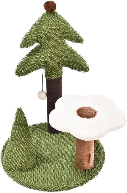 Cat Craft Sisal & Chenille Forest Pine and Flower Cat Scratching Post Set