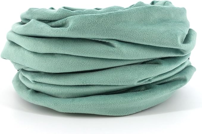 Velvet Fabric - Foldable/Collapsible - 55x8.66 Inches Cat Tunnel (Nile Green)