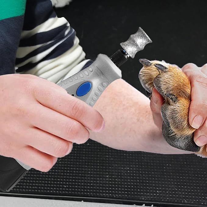 Diamond Rotary Nail Grinder Bits for Dog - Pet Nail Grinder Attachment - 1/8" Replacement Grinder Wheel for Dremel - Pet Nail File & Clippers for Medium Large Dogs (XL)