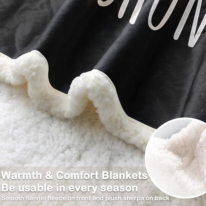 Sleepwish Dachshund Butt Fleece Throw Blanket for Kids Girls Boys Soft Plush Dachshund Lovers Gift Black Sherpa Blanket for Couch Chair, Baby (30"x 40")