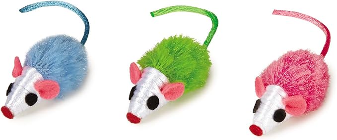 Knit Mice, Fur Mice, and Balls Cat Toys, 12-Packs