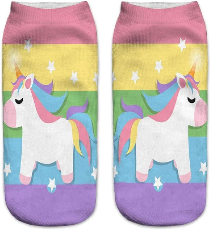 Benefeet Sox Funny Ankle Socks Cute Novelty No Show Animal Fruit Flower Cartoon Colorful Graphic Low Cut Socks for Women Girl