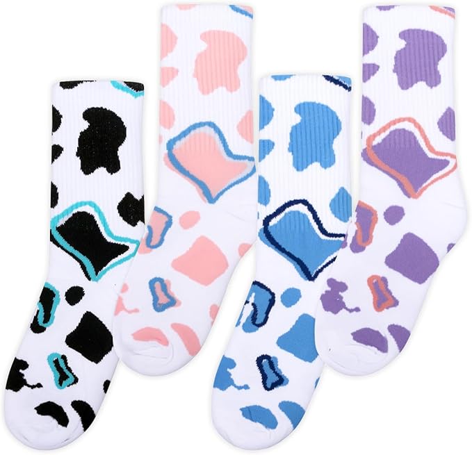 Benefeet Sox Womens Novelty Funny Crew Socks Girls Cute Animal Colorful Floral Patterned Silly Funky Casual Cotton Socks