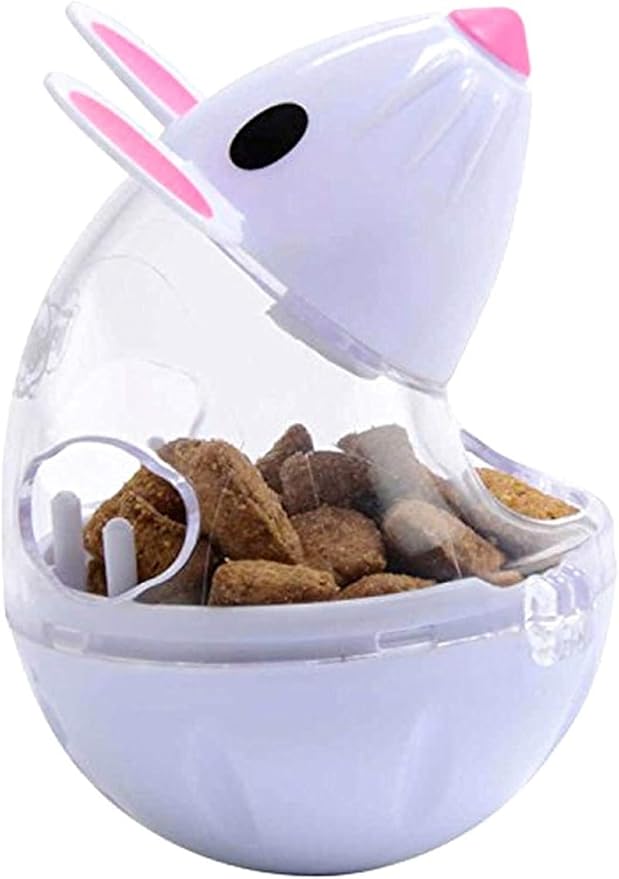 Beige Interactive Toys for Cats, Play Cat Toy Pet Cat Kitten Mouse Shape Treat Holder Food Storage Dispenser Chew Play Toy for Indoor Cat and Kitten Exercise Cat Mice and Animals Toys