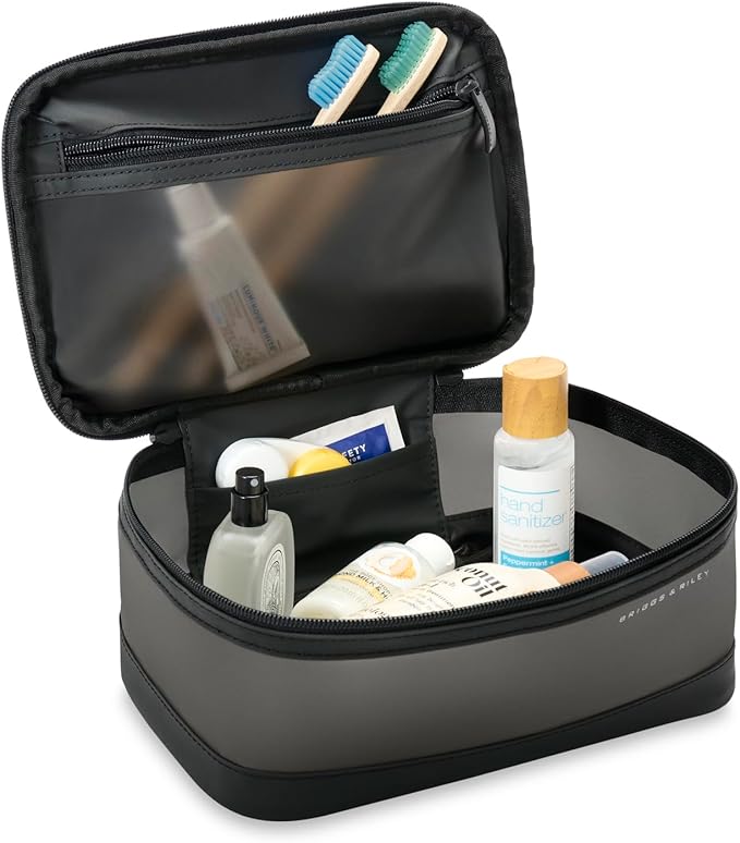 Briggs & Riley Toiletry Kit - Travel Bags for Women & Men, Organizer for Vacation, Dopp Kit for Bathroom Accessories, Makeup, & Skincare