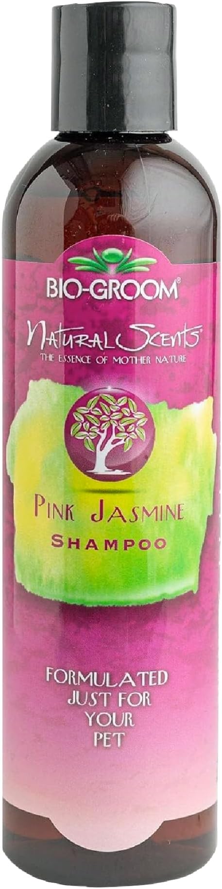 Bio-Groom Pink Jasmine Dog Shampoo - Natural Scent Pet Shampoo, Baobab Protein, Cat & Dog Bathing Supplies, Puppy Wash, Cruelty-Free, Made in USA, Quick Rinse Cat Shampoo - 8 fl oz 1-Pack